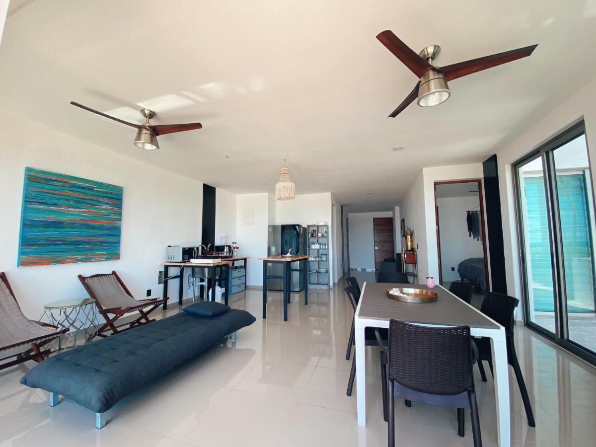 Angelina 28 Beachfront And Family Apartments - Modern And Relaxing Long Stays - 20 Min From Cancun Airport Puerto Morelos Esterno foto