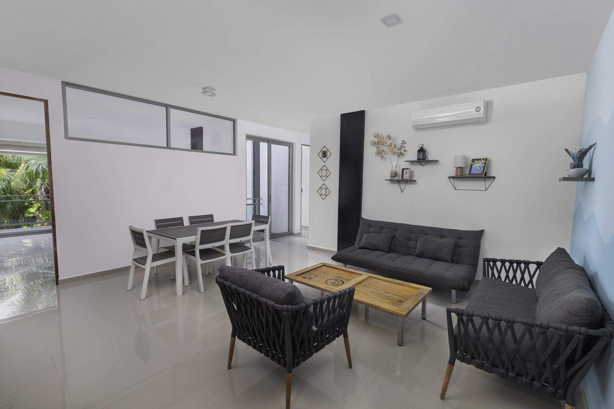 Angelina 28 Beachfront And Family Apartments - Modern And Relaxing Long Stays - 20 Min From Cancun Airport Puerto Morelos Esterno foto
