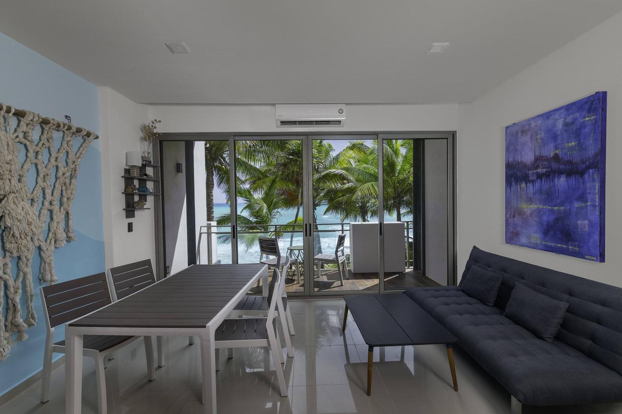 Angelina 28 Beachfront And Family Apartments - Modern And Relaxing Long Stays - 20 Min From Cancun Airport Puerto Morelos Esterno foto