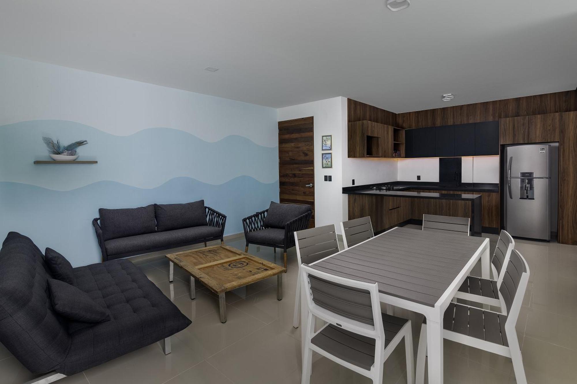 Angelina 28 Beachfront And Family Apartments - Modern And Relaxing Long Stays - 20 Min From Cancun Airport Puerto Morelos Esterno foto